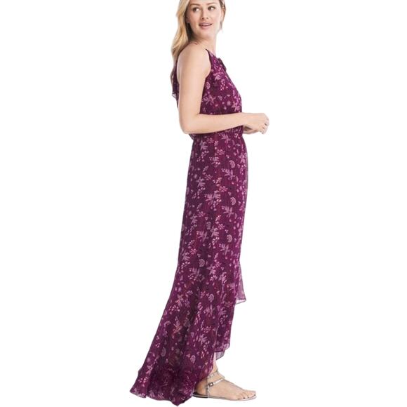 WHBM Purple Floral Maxi Dress 8 - Picture 13 of 15